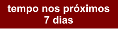 tempo nos próximos  7 dias