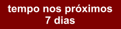 tempo nos próximos  7 dias