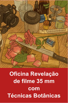 Oficina Revelação  de filme 35 mm  com  Técnicas Botânicas